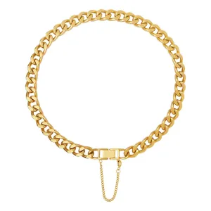 18K Gold Plated Stainless Steel Chunky Chain Necklace