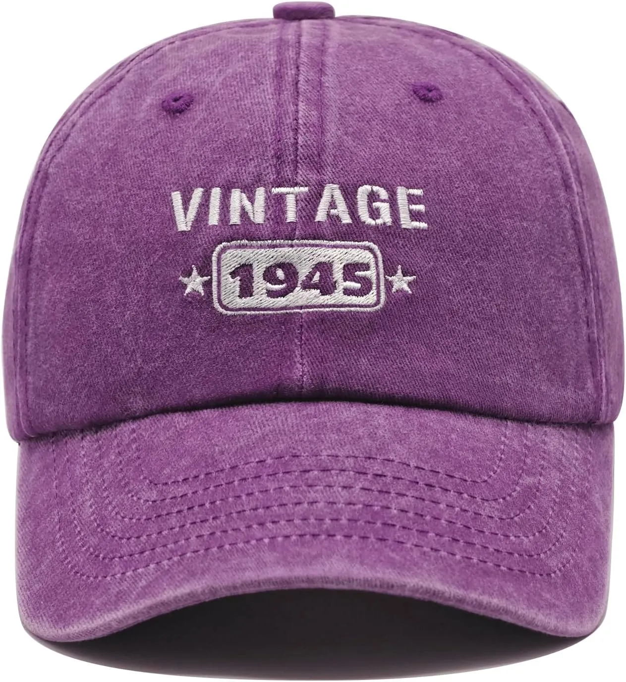 80th Birthday Gifts for Men Women, Happy 80th Birthday Decorations - Embroidered Baseball Cap Adjustable
