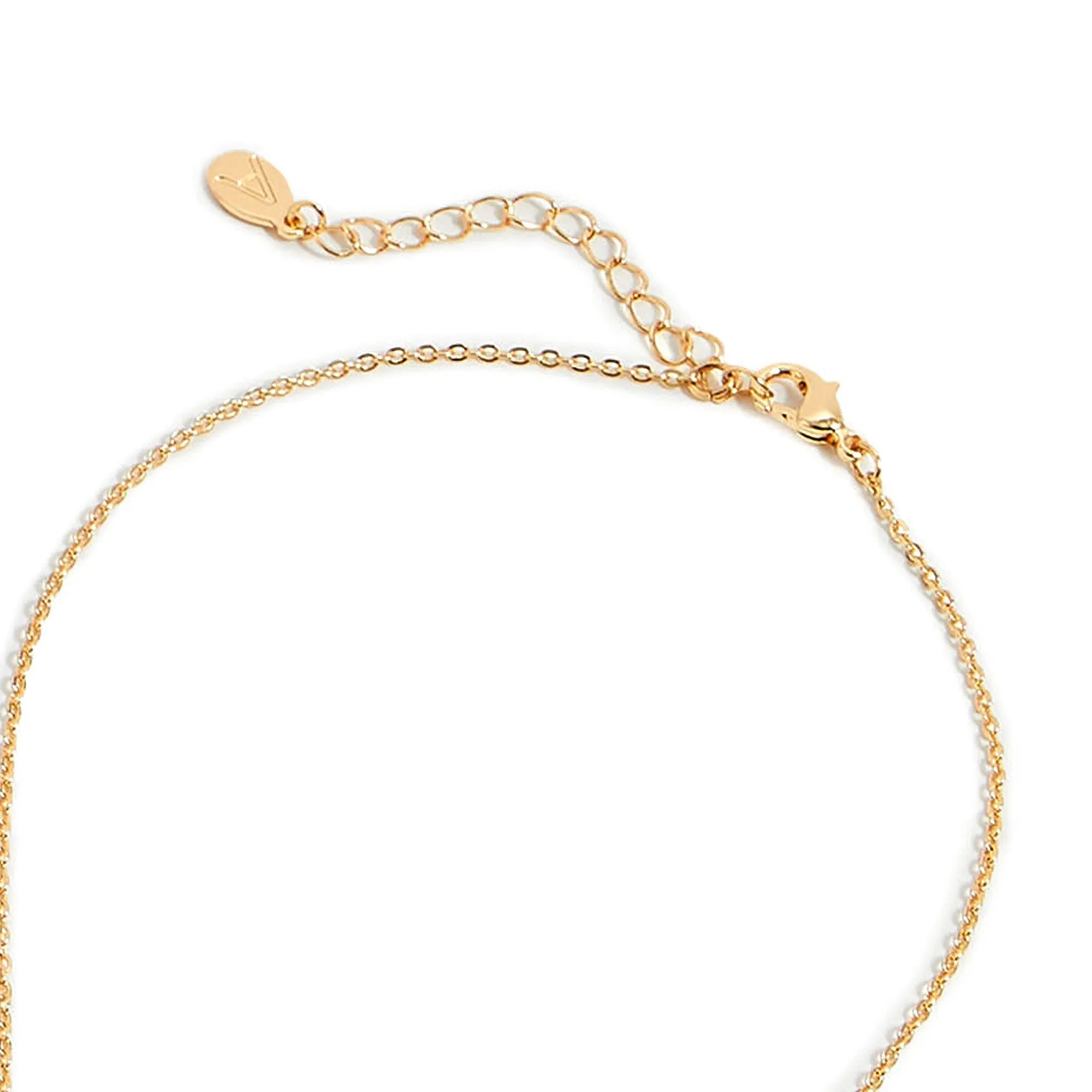 Accessorize London Women'S Gold Pave Heart Short Pendant Necklace