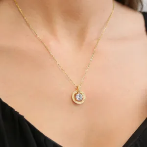 ALLURE - Dainty Gold Chain with CZ stone Necklace
