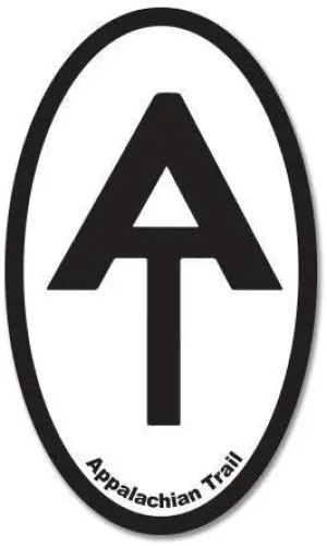 Appalachian Trail Sign Oval Vinyl Sticker - Car Phone Helmet Bumper Sticker Decal