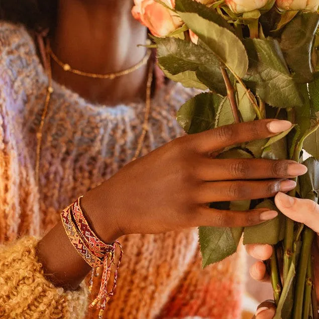 Bali Metallic Friendship Bracelet - Glow Ember