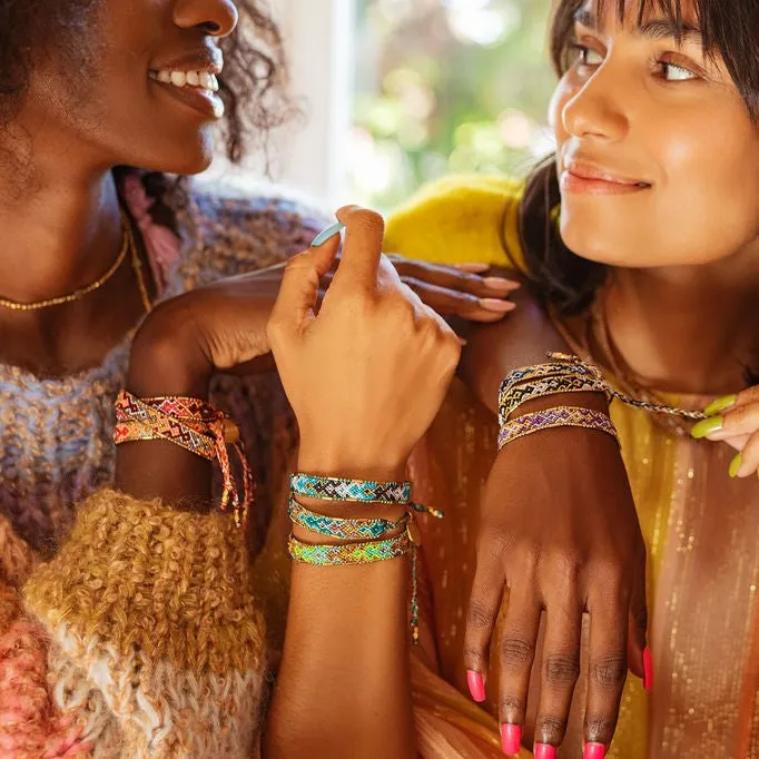 Bali Metallic Friendship Bracelet - Glow Ember
