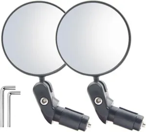 bike rearview mirror Bike Mirrors Handlebars Rear View Mirrors for Mountain Road Electric Motorcycles 2Pcs