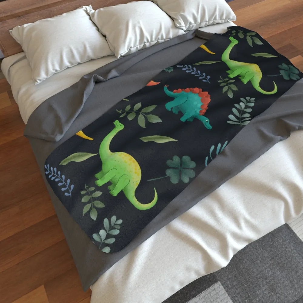 Blanket Scarf - Dino Dark