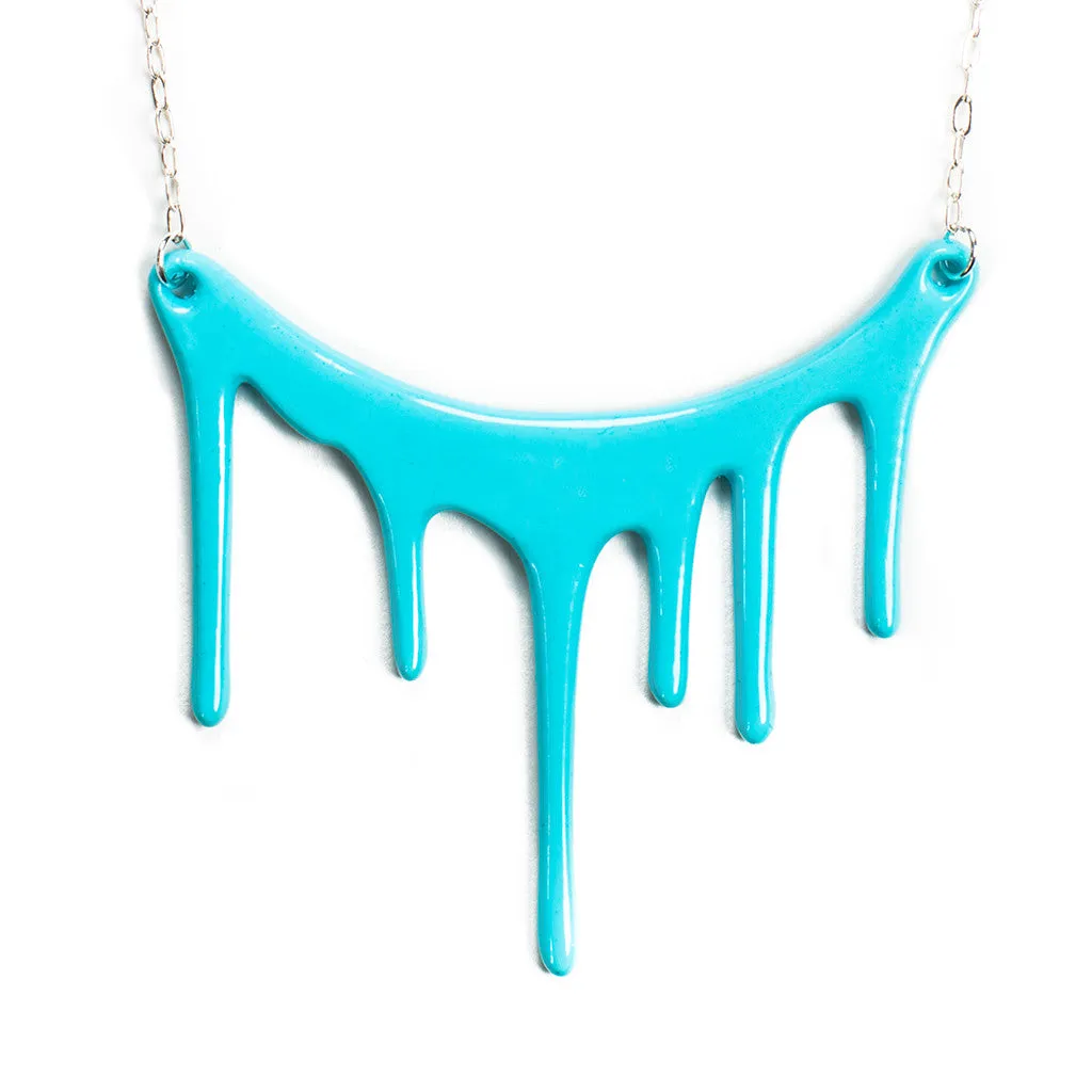 Blue Necklace / Bold Necklace / Chunky Necklace - Melt