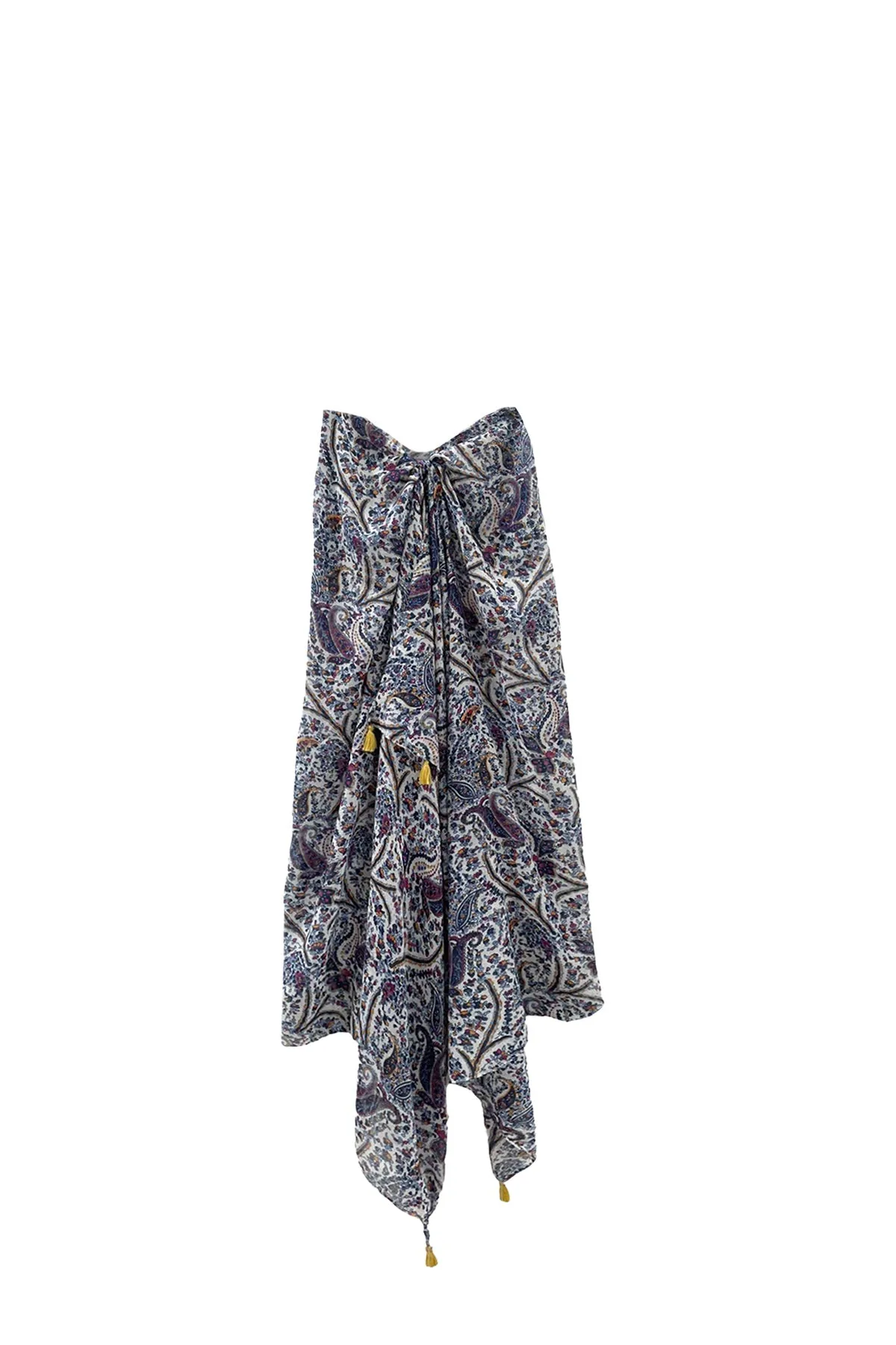 Blue Paisley Print Scarf Wrap Sarong