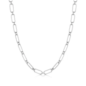 Bold Silver Connect Chunky Link Chain Necklace
