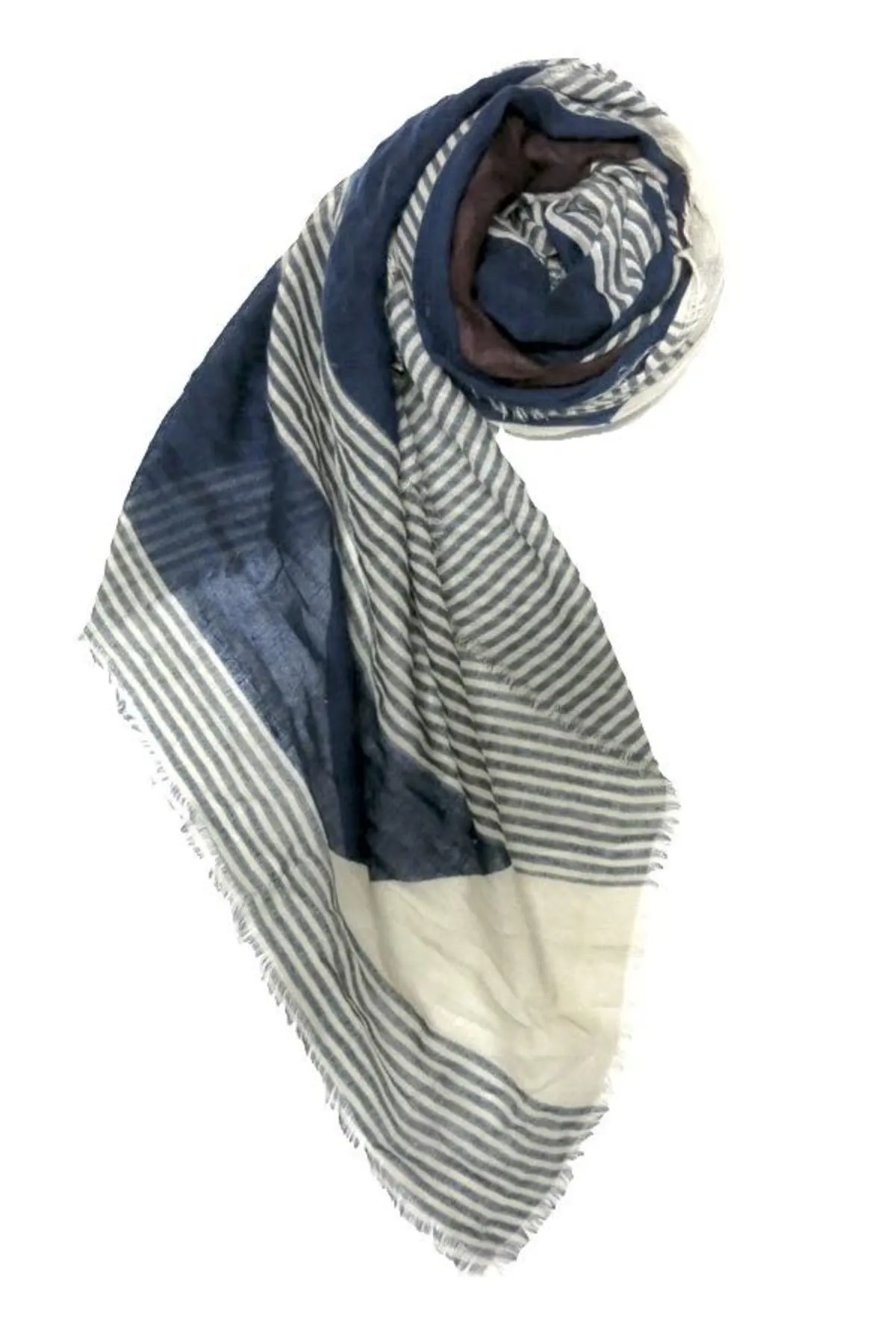Castaway Stripe Printed Scarf Wrap