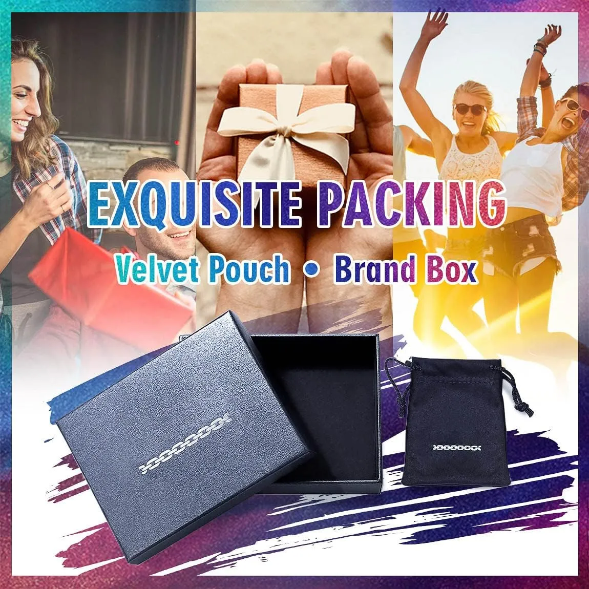 ChainsPro Saint Michael Necklace for Men with Full Prayer, Protection Archangel Medallion, Chain 55 5CM Adjustable-316L Stainless Steel/Gold Plated/Black (Send Gift Box)