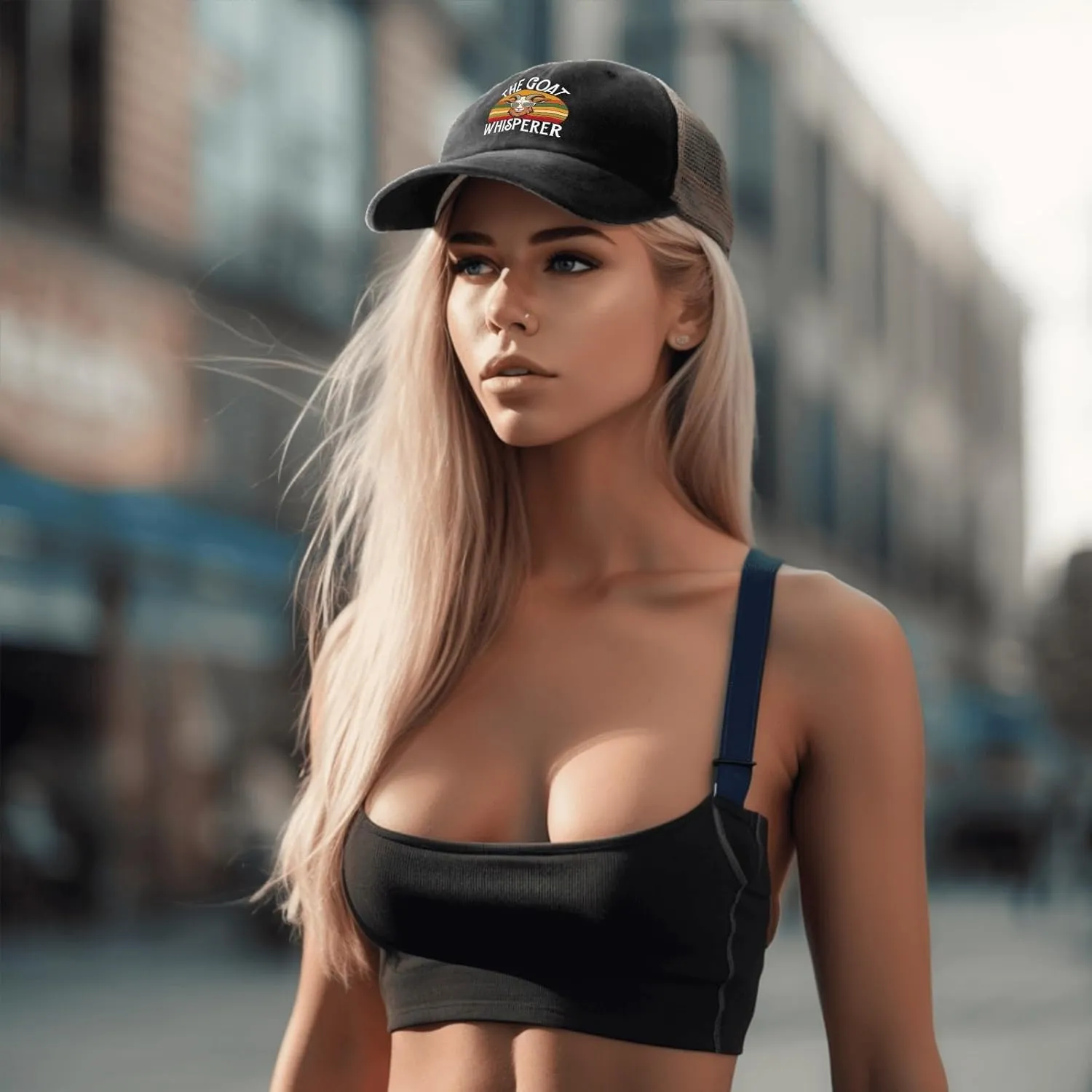 Chicken Whisperer Funny Chicken Tee for Farmers hat Vintage hat AllBlack Mens hat Gifts for Daughter Golf Hats