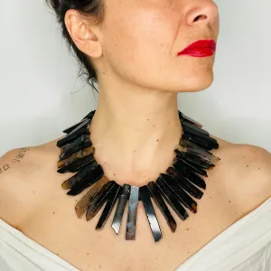 Chunky Earth Agate Statement Necklace