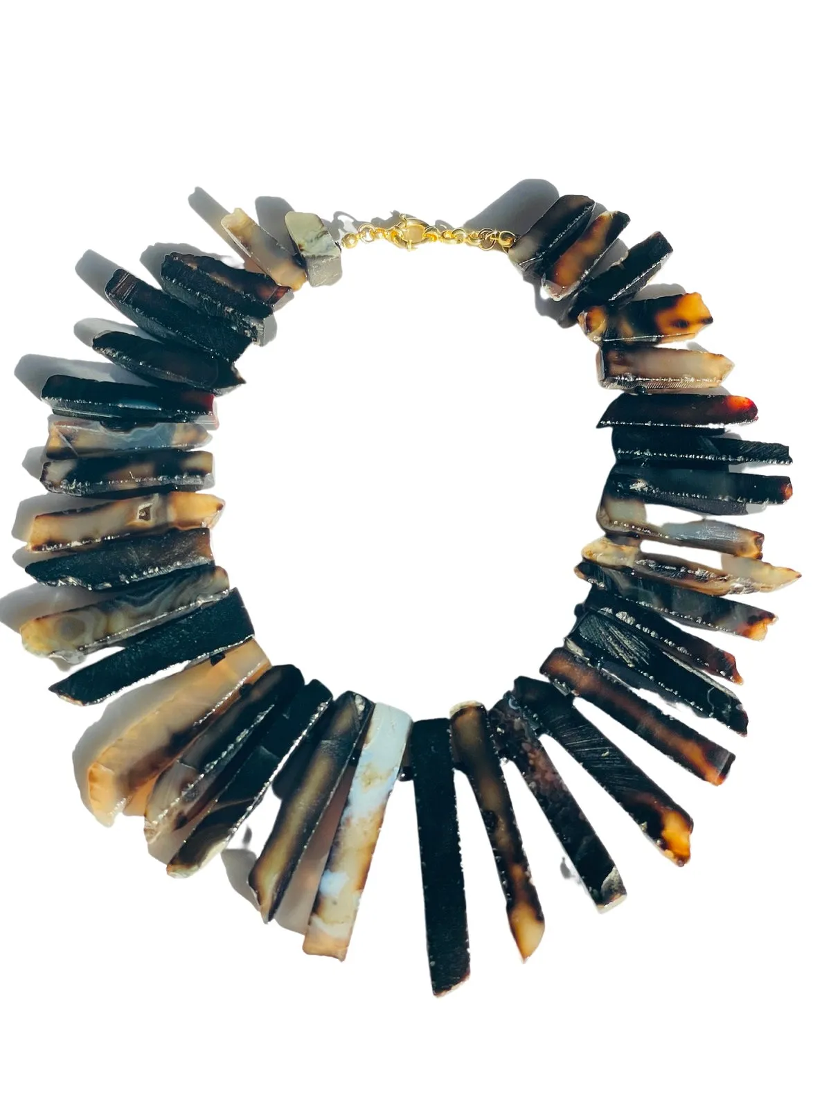 Chunky Earth Agate Statement Necklace