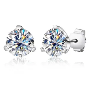 Classic 3.0 Ctw Diamond Stud Earrings