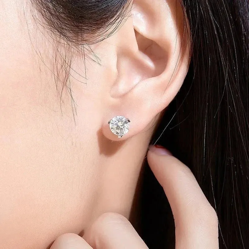 Classic 3.0 Ctw Diamond Stud Earrings