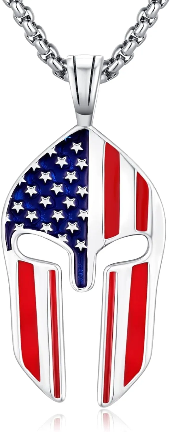 Cross Amulet Necklace 925 Sterling Silver Infinity/Spartan/Eye of Horus/Ankh Pendant Necklace Birthday Jewelry Gifts for Men Women