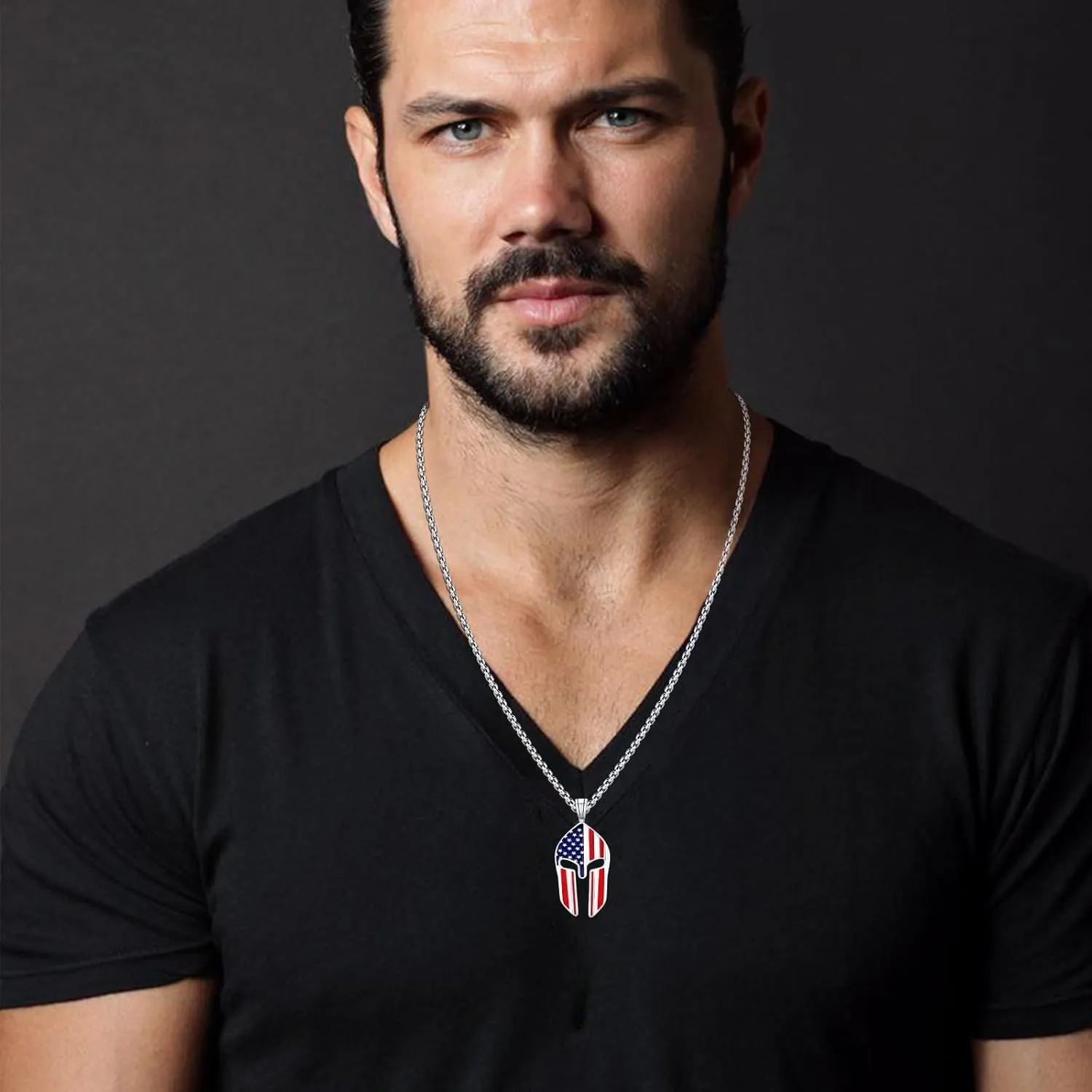 Cross Amulet Necklace 925 Sterling Silver Infinity/Spartan/Eye of Horus/Ankh Pendant Necklace Birthday Jewelry Gifts for Men Women