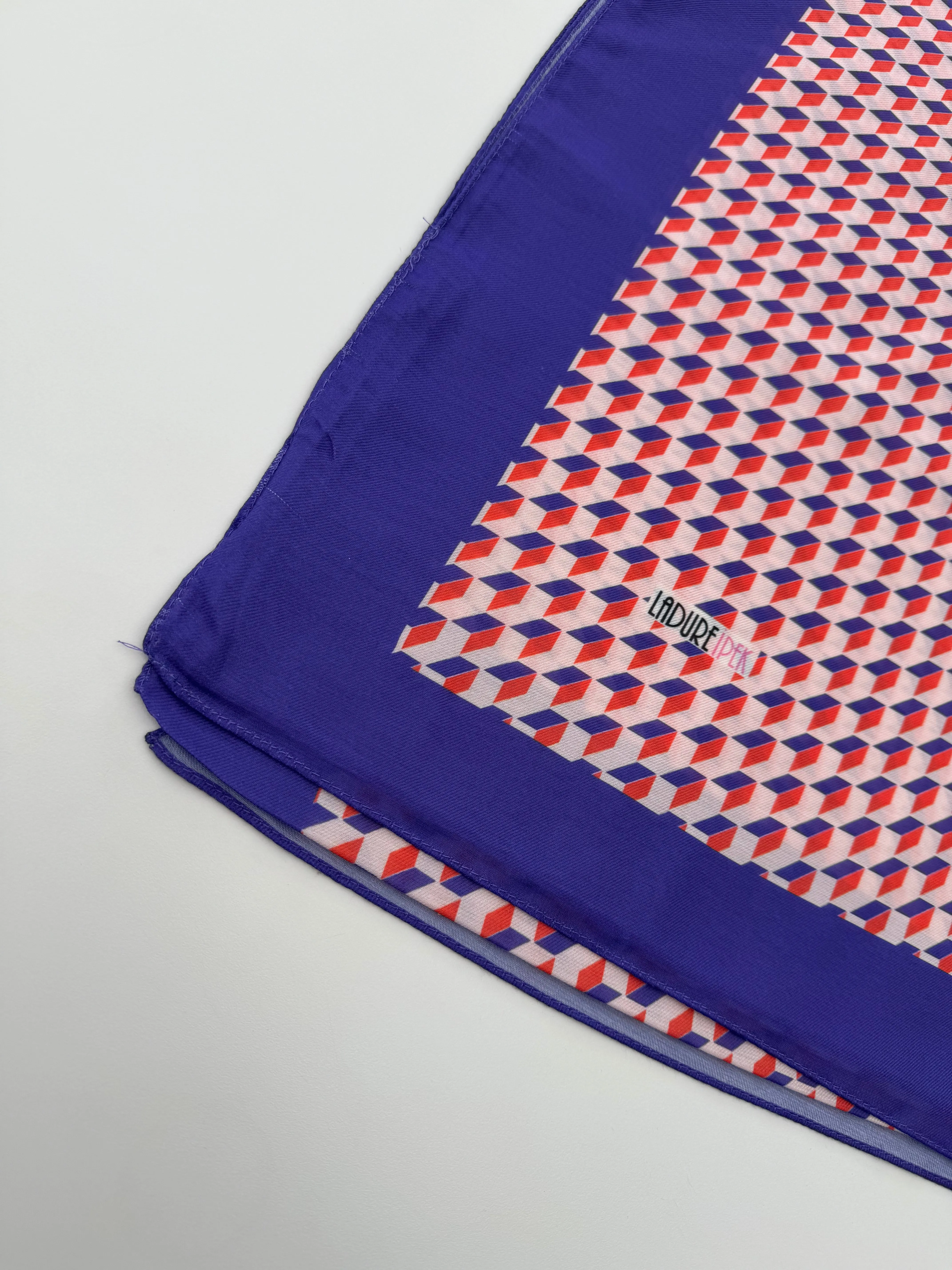 Cube Pattern Purple & Orange
