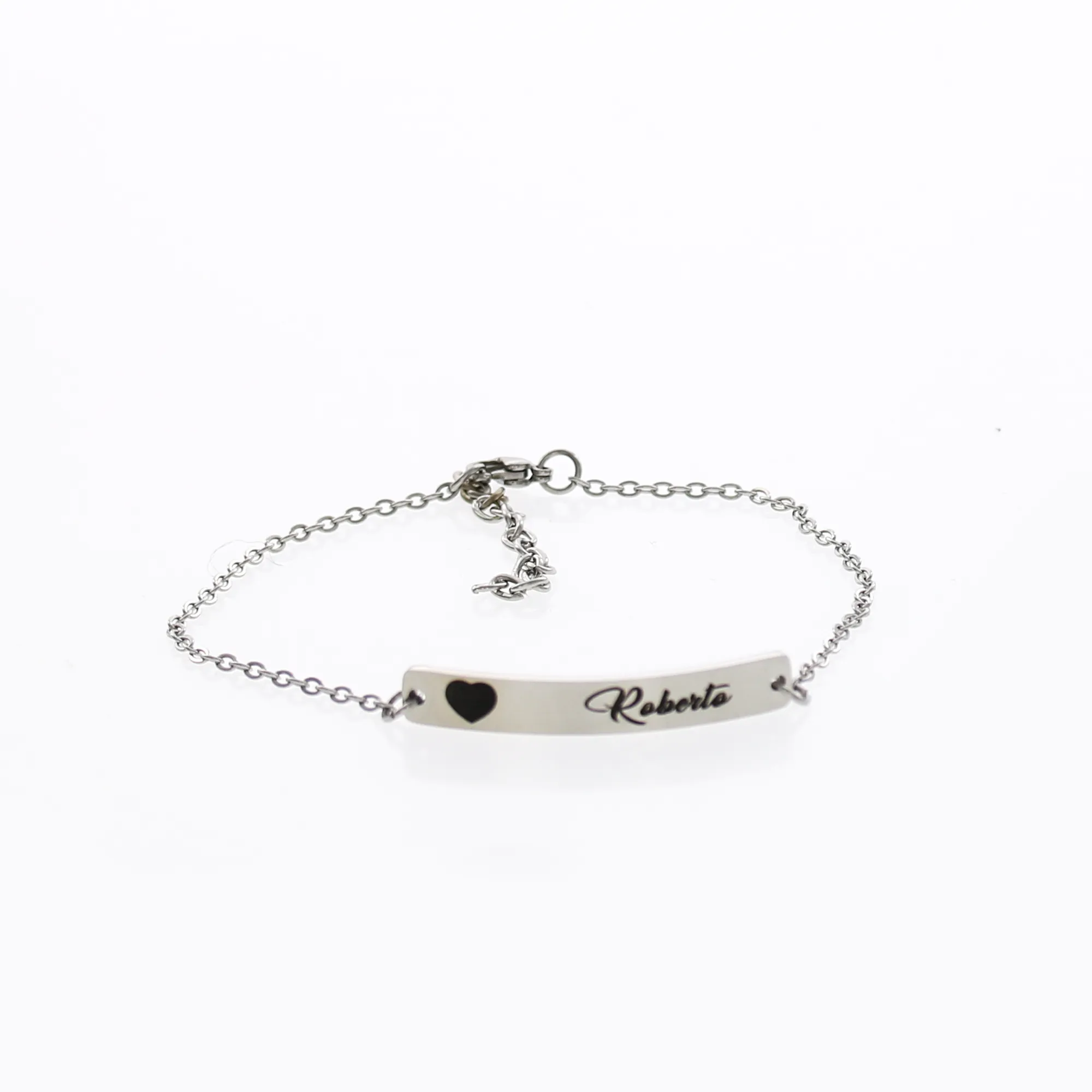Custom Engraved Handwritten Bar Bracelet KCL 17