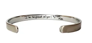 Custom Handwritten Cuff Bracelet