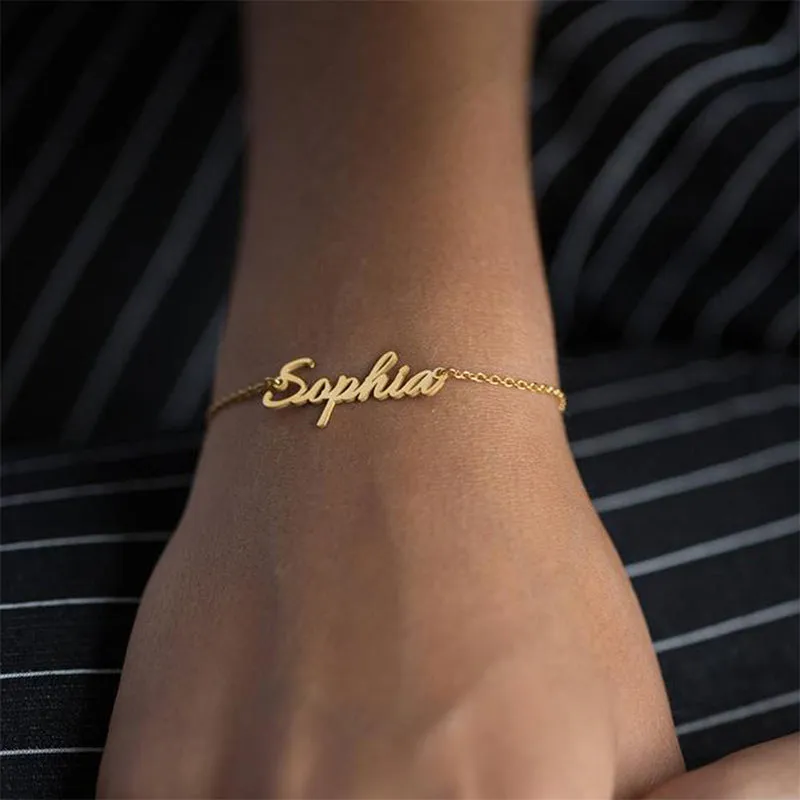 Custom Name Bracelet With Packaging Box
