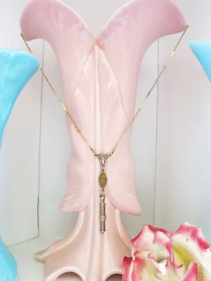 Dainty Watch Fob Necklace