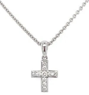Diamond Cross Pendant Necklace