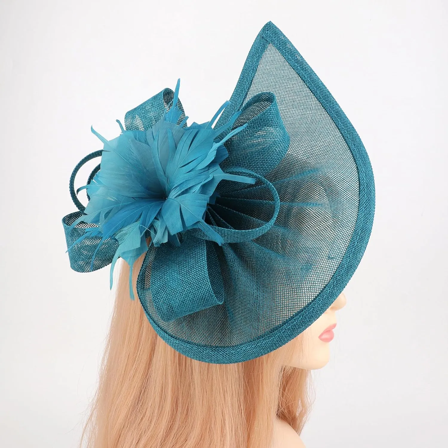 DRESHOW Women Fascinator Hats Tea Party Hat Vintage Pillbox Hat Headband for Cocktail