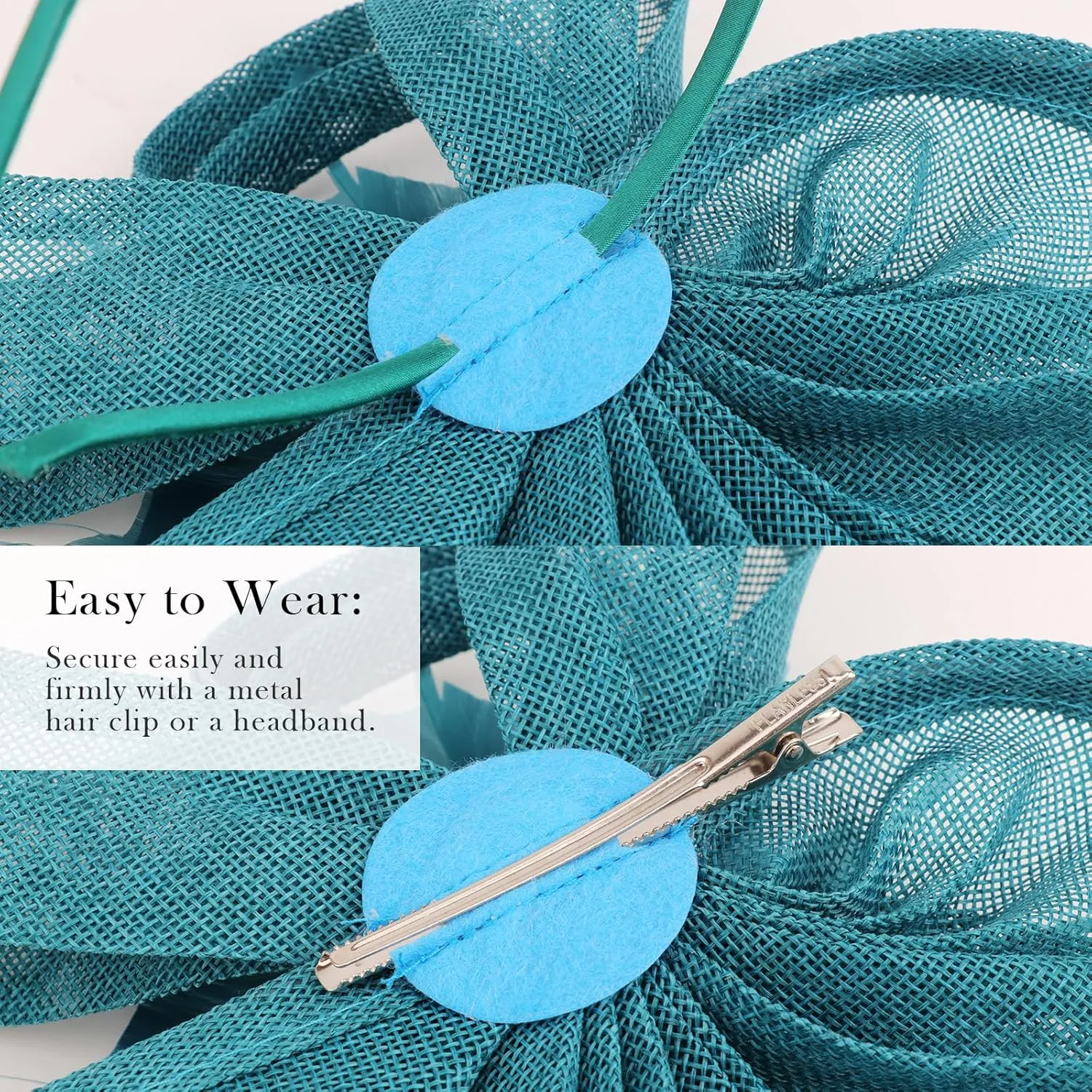 DRESHOW Women Fascinator Hats Tea Party Hat Vintage Pillbox Hat Headband for Cocktail