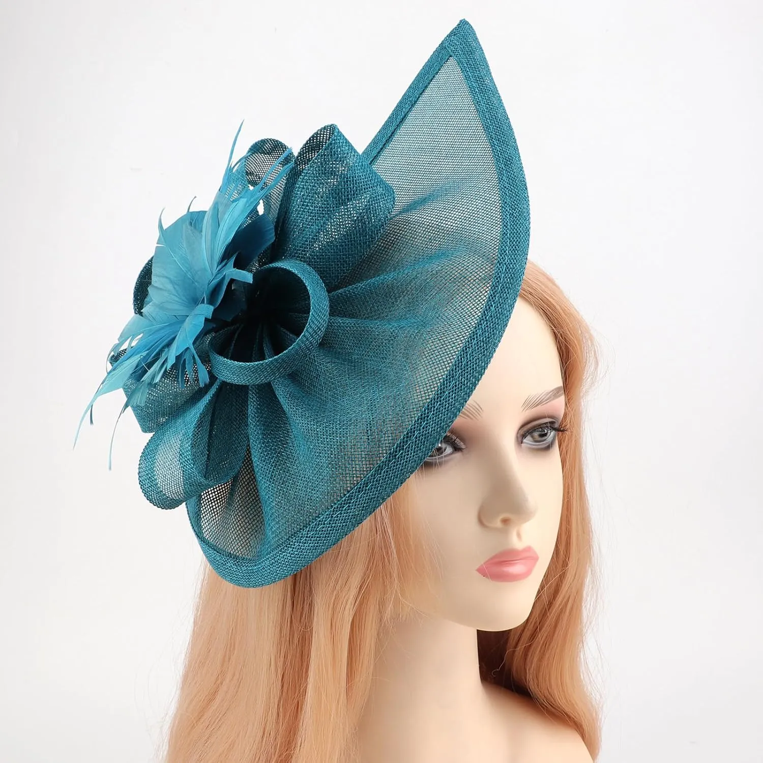 DRESHOW Women Fascinator Hats Tea Party Hat Vintage Pillbox Hat Headband for Cocktail