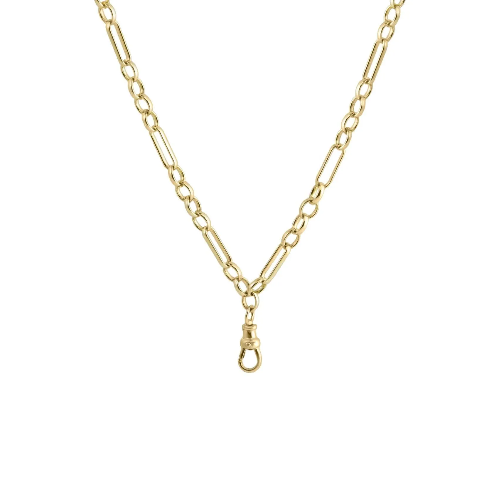 Eiffel Heavy Chain With Charm Clip Swivel Necklace