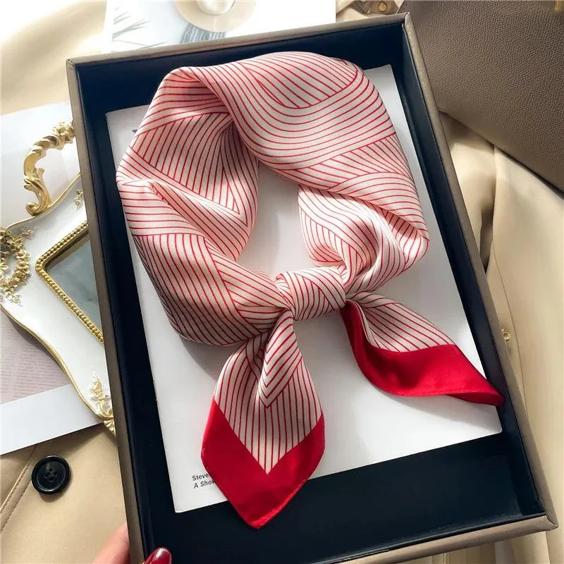 Elegant Leopard Print Silk-like Scarf: Elevate Your Style Game