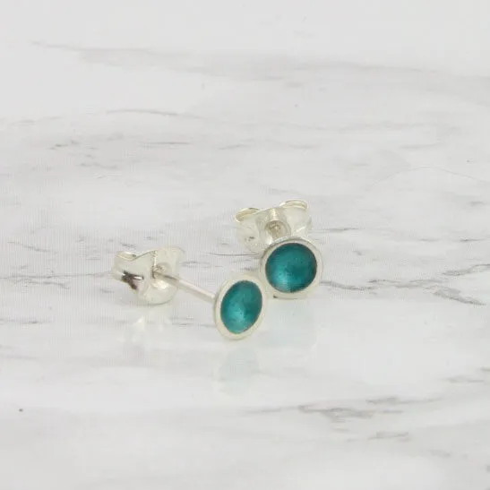 Enamel Small Stud Earring