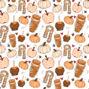 Fall doodles - vinyl wrap seamless