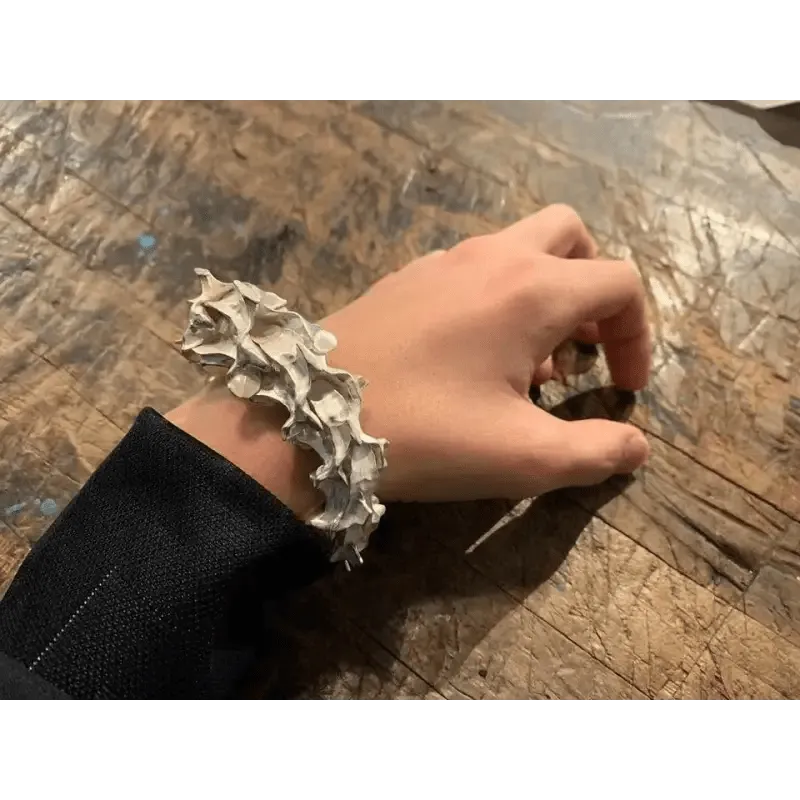 Fashion Snake Bone Bracelet: Adjustable Silver Plated Unisex Style
