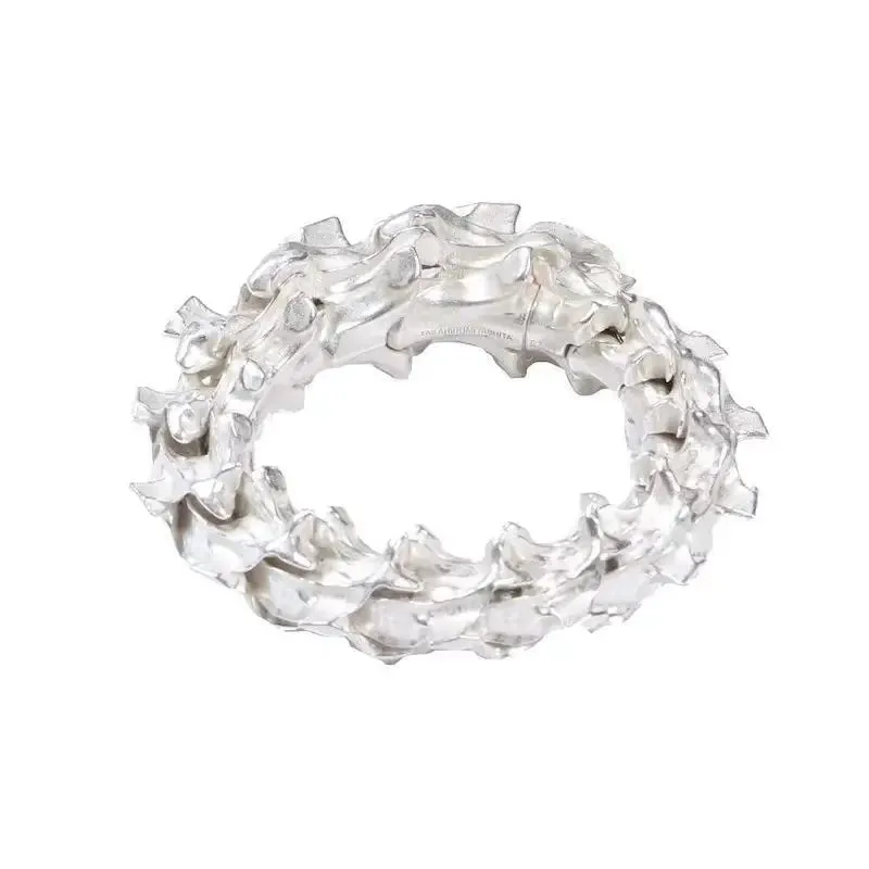 Fashion Snake Bone Bracelet: Adjustable Silver Plated Unisex Style