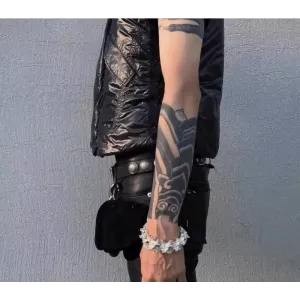 Fashion Snake Bone Bracelet: Adjustable Silver Plated Unisex Style