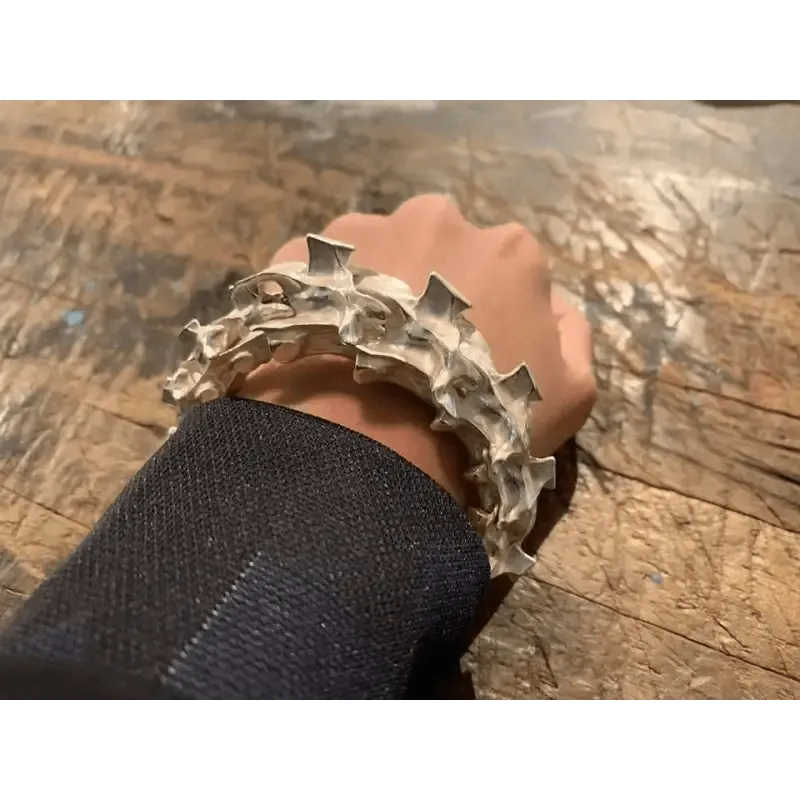Fashion Snake Bone Bracelet: Adjustable Silver Plated Unisex Style