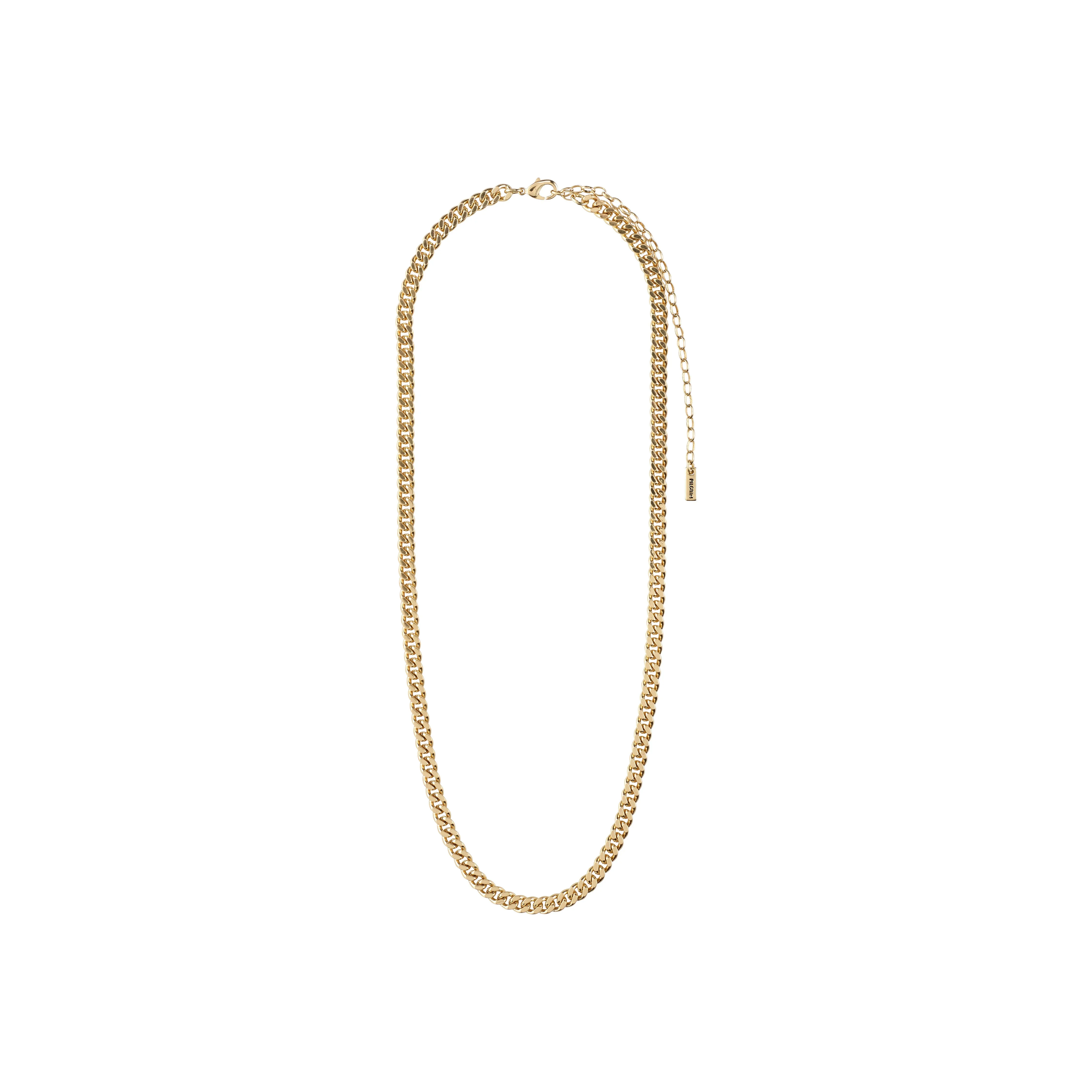 FUCHSIA curb chain necklace gold-plated