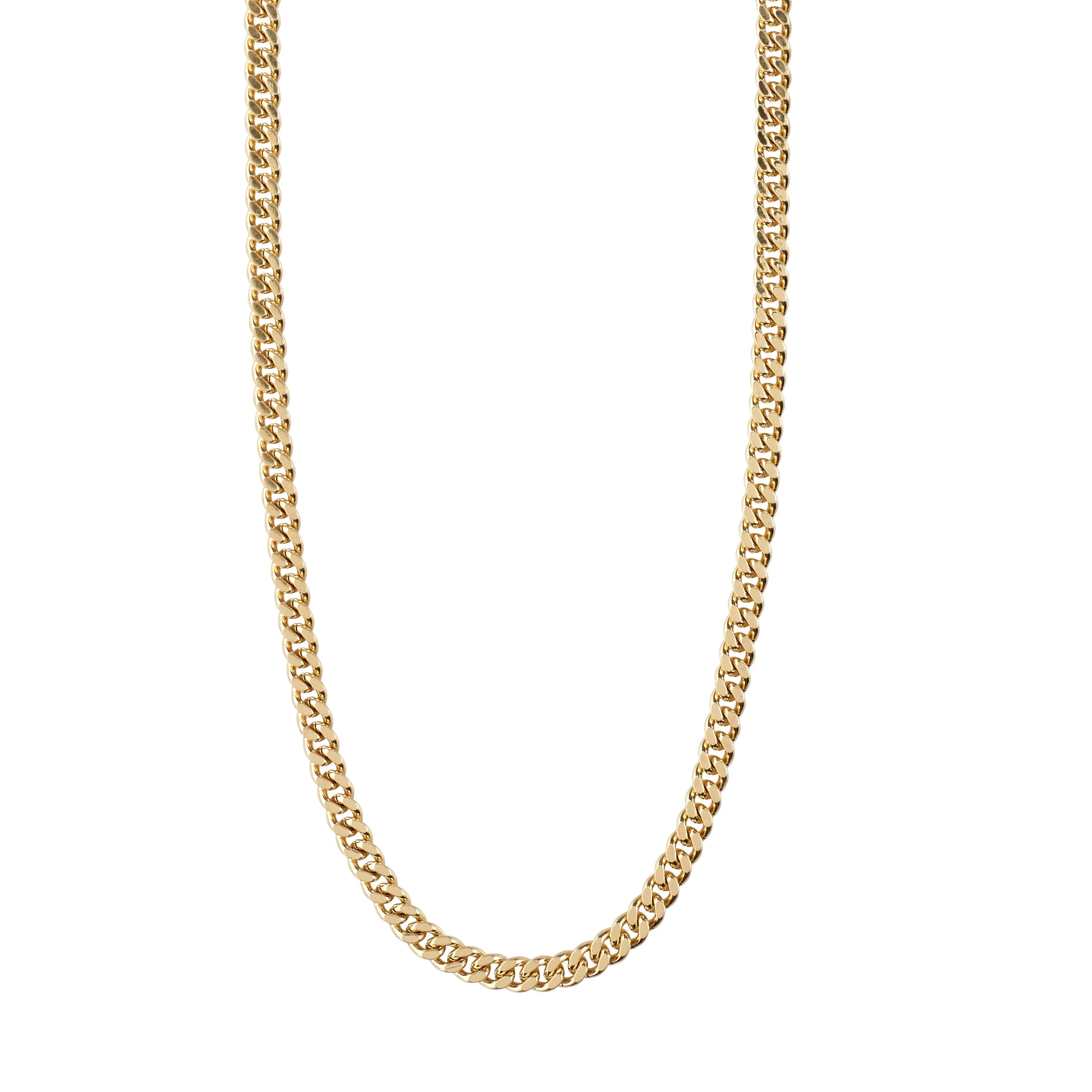 FUCHSIA curb chain necklace gold-plated
