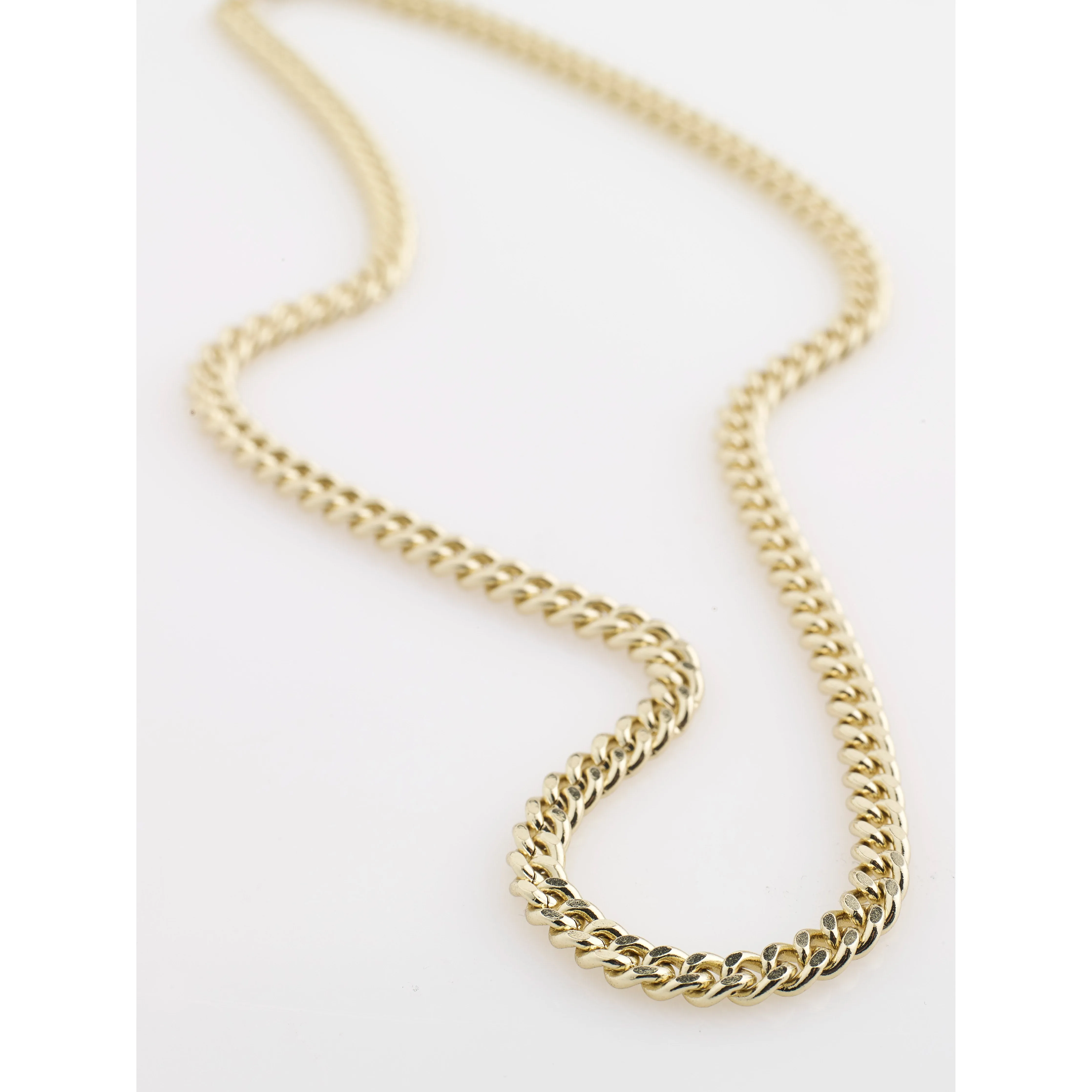 FUCHSIA curb chain necklace gold-plated