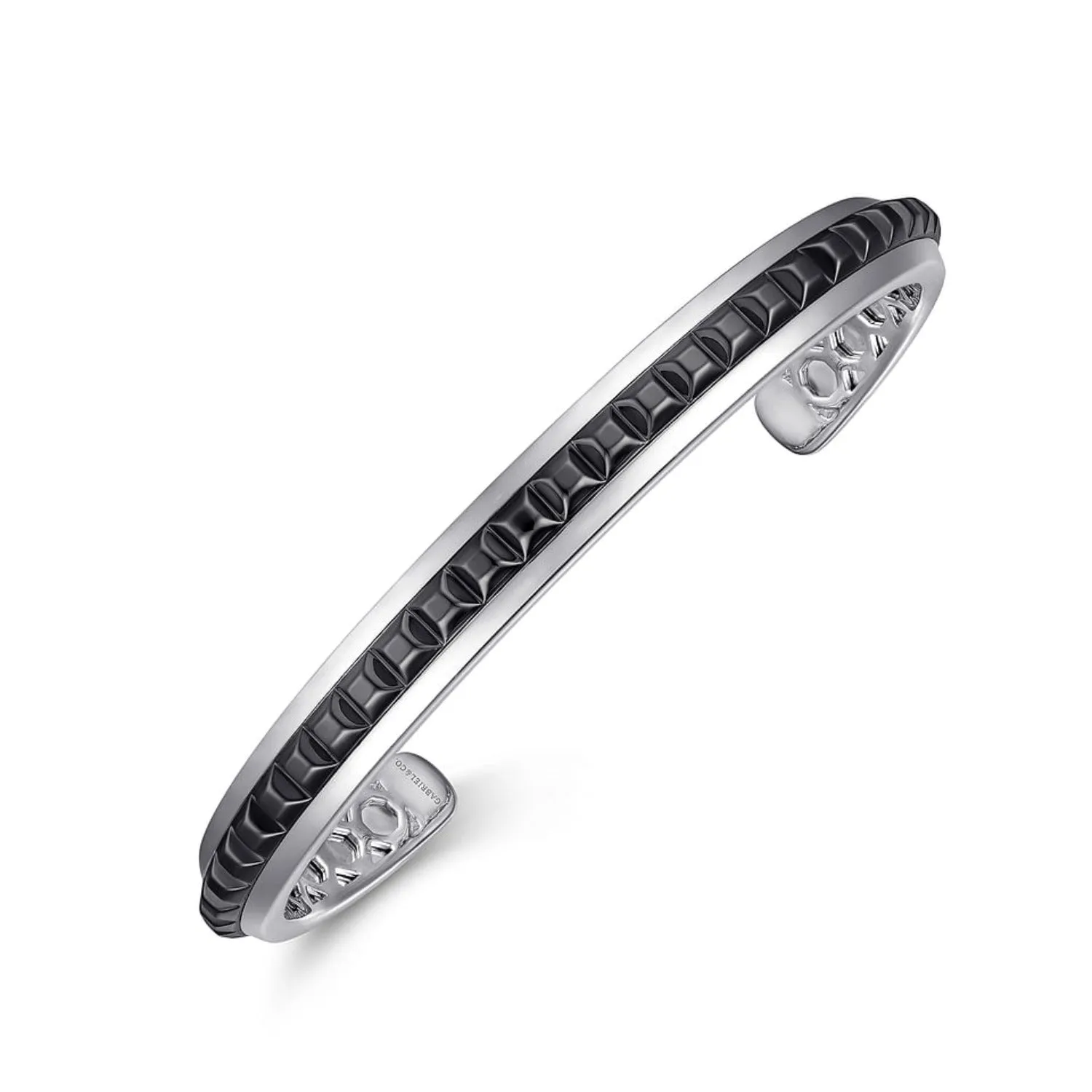 Gabriel & Co. Open Cuff Bracelet with Black Grommets