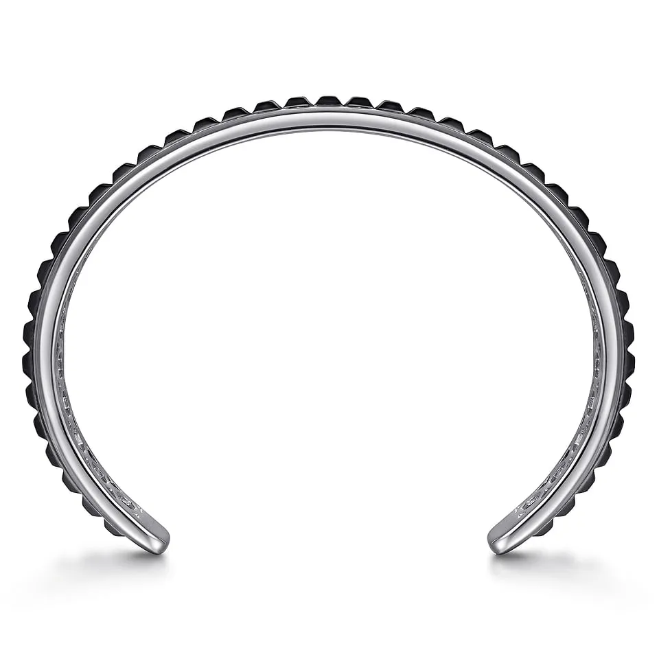 Gabriel & Co. Open Cuff Bracelet with Black Grommets