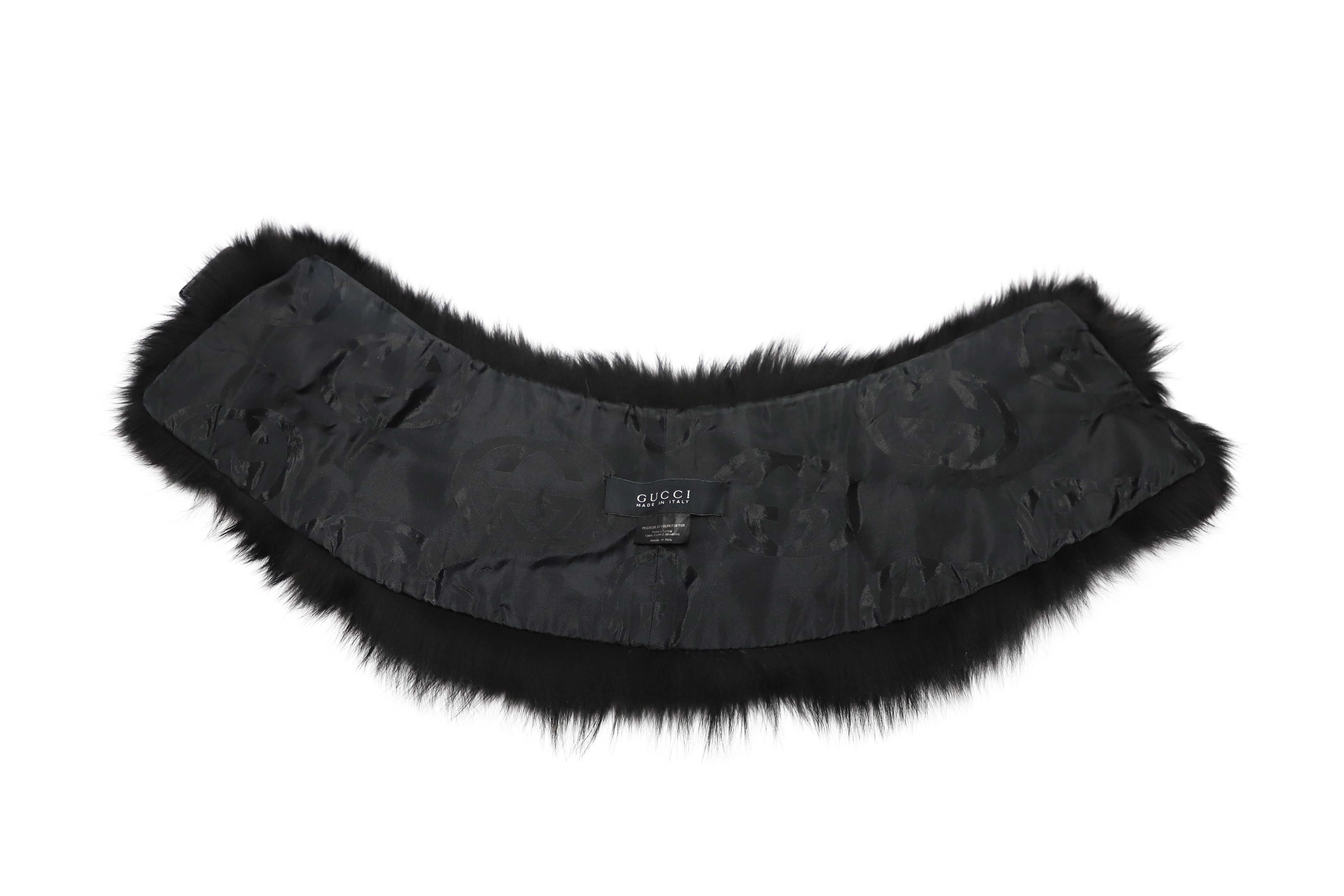 Gucci Scarf in Black Fox Fur