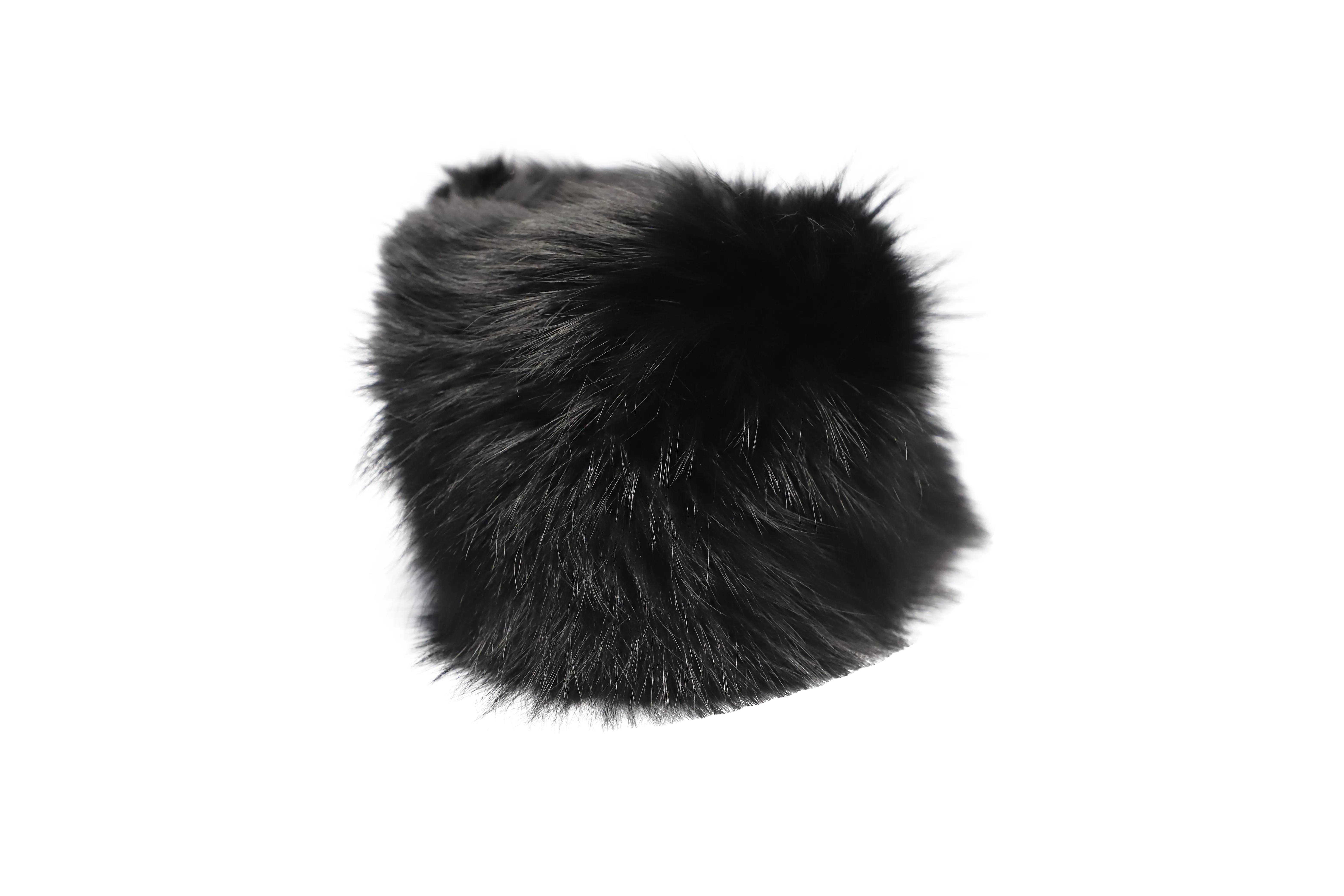 Gucci Scarf in Black Fox Fur