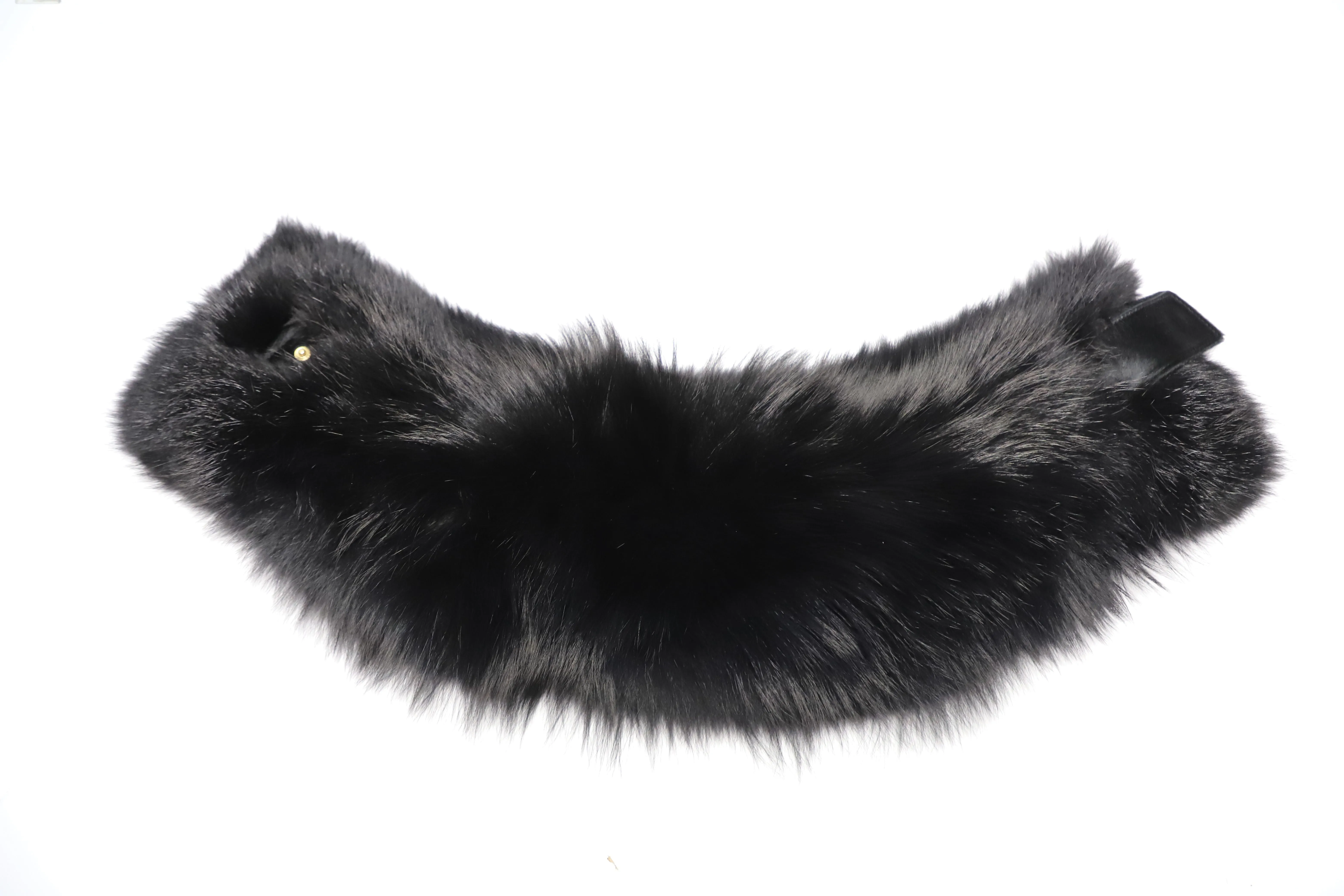 Gucci Scarf in Black Fox Fur