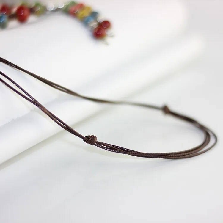 Handmade ceramic fashion simple collarbone chain long sweater chain