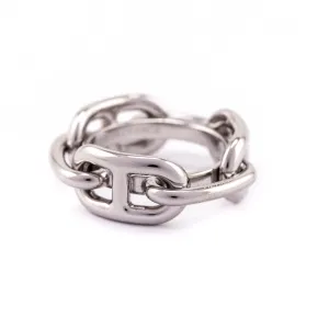 Hermes Palladium-Plated Brass Regate Scarf Ring