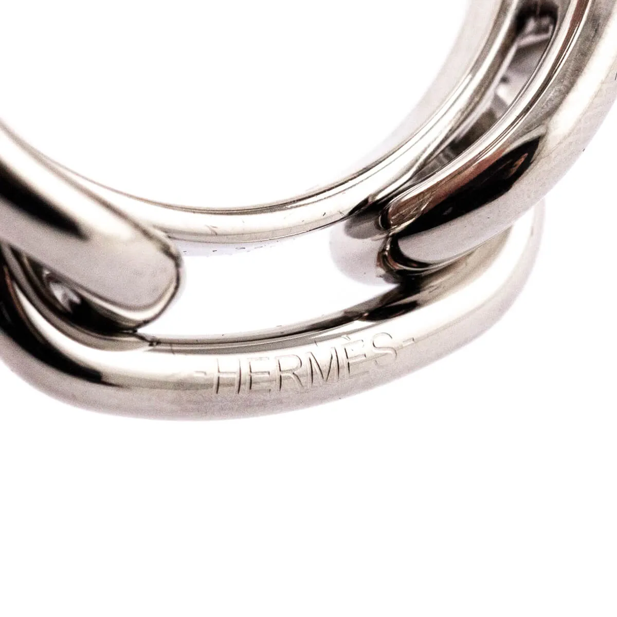 Hermes Palladium-Plated Brass Regate Scarf Ring