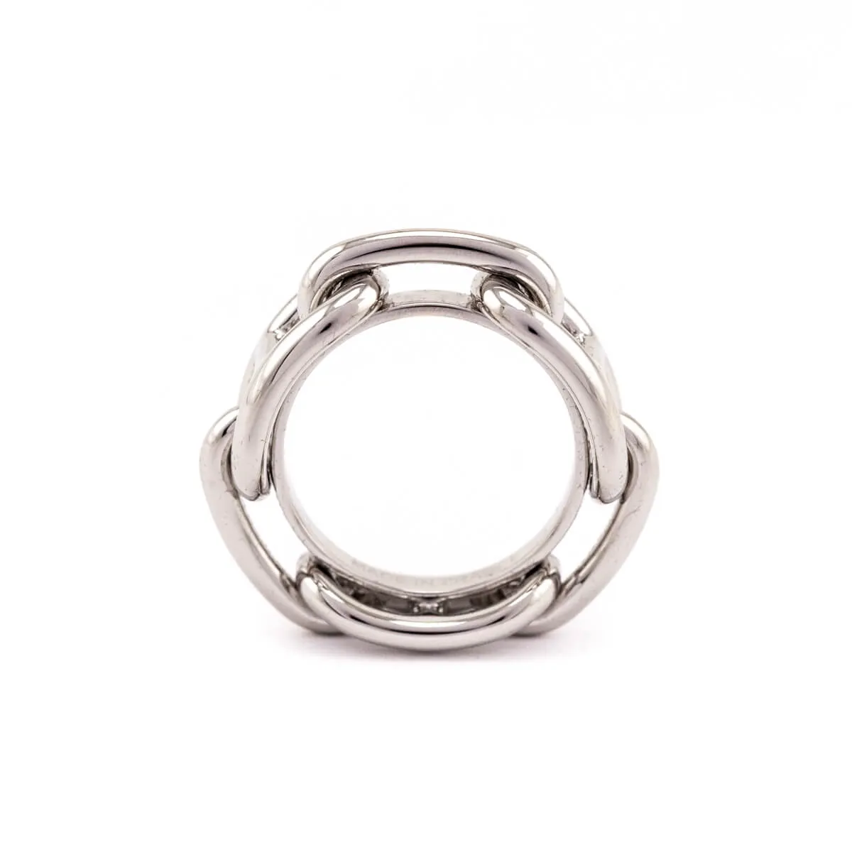 Hermes Palladium-Plated Brass Regate Scarf Ring